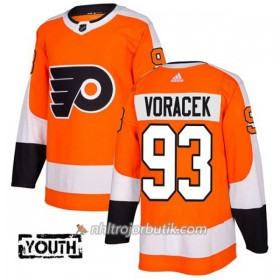 Barn Ishockey Philadelphia Flyers Tröja Jakub Voracek 93 Adidas 2017-2018 Orange Authentic